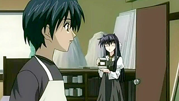 Cena hentai chuvosa com virgem colegial em sexo quente ao ar livre.