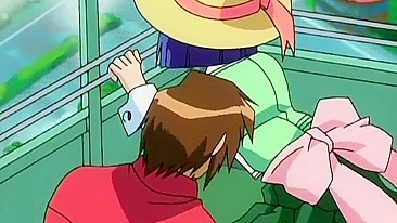 Momiji ganhou concurso de chupada lésbica e agora fode o mestre no site hentai.