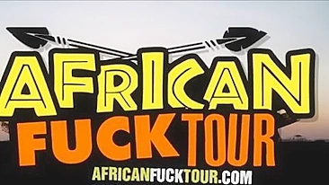 Puta africana cara chupa turista branco