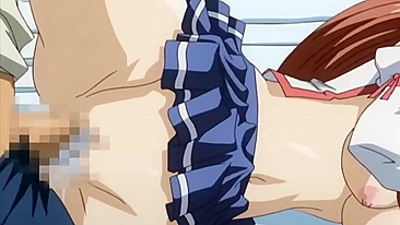 Sensei hentai come aluna peituda na frente da turma.