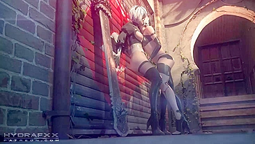Vídeo Hentai Pornô de Nier Automata com 2A e 2B