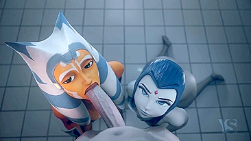 Crossover Star Wars e Teen Titans - Ahsoka Tano e Raven Mandam Ver em Hentai Pornô
