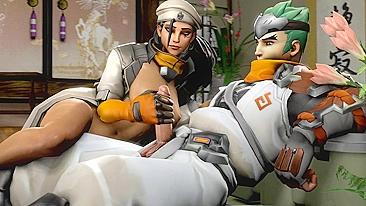 Ana e Genji de Overwatch na Putaria em Vídeo Hentai Quente