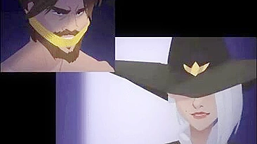 Cosplay Pornô Overwatch - Ashe em Ação Ninja Safada