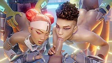 Vídeo Hentai Pornô Satírico - Bangalore, Caustic, Crypto, Lifeline e Seer no Apex Legends