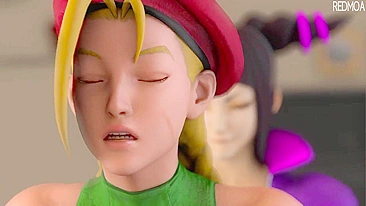 Cammy e Juri de Street Fighter Piram no Redmoa Street