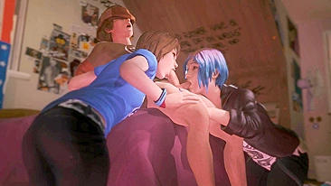 Adolescentes Safadas Viajam no Tempo em Hentai Pornô Gráfico