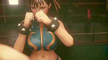 Vídeo Hentai Pornô - Massagem Zumbi e Fantasia Sexual de Chun-Li com Estranhos Mascarados em Shadaloo