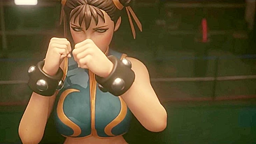 Vídeo Hentai Pornô - Massagem Zumbi e Fantasia Sexual de Chun-Li com Estranhos Mascarados em Shadaloo