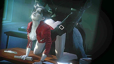 Mr. X Fugtrup com Claire no Resident Evil - Aventura de Punheta