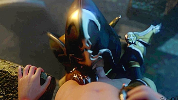 Domínio sedutor de Sombra: fantasia proibida de caçadora