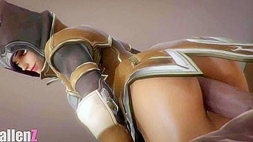 Caçadora de Demônios Sombra Kallenz em Diablo 3 e Overwatch