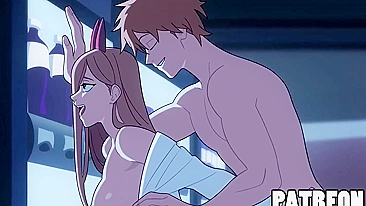 Vídeo Pornô Hentai - Denji e Power Suorcesu de Chainsaw Man