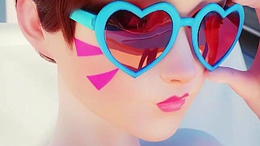 Assista D.Va e Pharah em Cosplay Kinky de Sexo em Overwatch