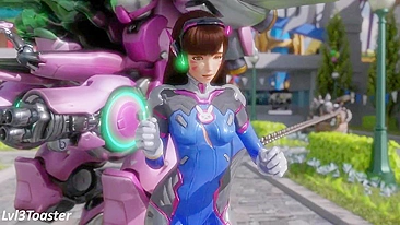 D.Va e Roadhog Transando na Cozinha com Torradeira