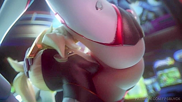 D.Va e Mercy de Overwatch Ficam Safadas em Vídeo Hentai Quente