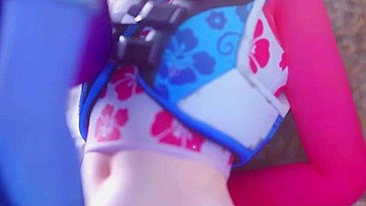 Heroínas safadas de Overwatch - D.Va e Widowmaker no hentai