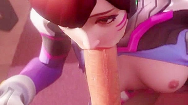 D.Va Domina como Gata em Overwatch