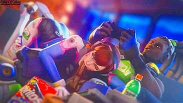 Sacie Seus Desejos com D.Va e Lúcio - Um Pornô Quente de Overwatch