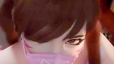 Popularidade da D.Va no Overwatch Aumenta Demanda por Vídeos Hentai Pornô