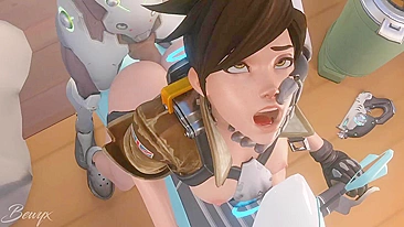 Casal cosplay safado enlouquece no pornô de Overwatch