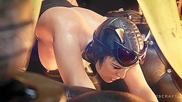 Libere Sua Garota Má - Harley Quinn e Mulher-Gato na Foda Selvagem do Hentai DC