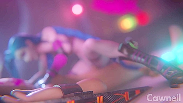 Sátira Hentai com Jinx de League of Legends