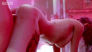 Carregada ao Máximo - Pornô Dizzy3D da Judy Alvarez em Cyberpunk 2077