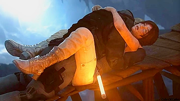 Lara Croft Sexy de Tomb Raider Levando Pica Dura do CakeOfCakes