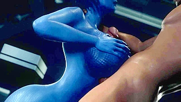 Liara T’Soni de Mass Effect Fica Dura na Porra em Vídeo 3D Pornô
