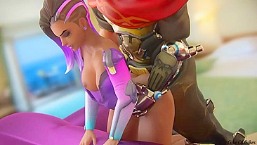 McCree e Sombra no Docinho Quente - Pornô Overwatch