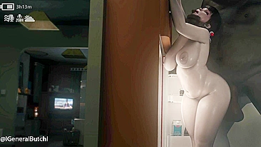 Mei de Overwatch Fodida por Machona em Vídeo Hentai Quente