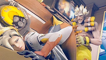 Mercy e Junkrat de Overwatch em Vídeo Pornô Safado e Quente