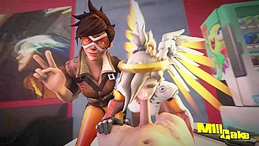 Vídeo Pornô de Mercy e Tracer no Overwatch com M1llcake