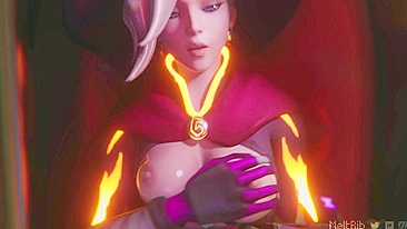 Suruba Quente de Mercy e Widowmaker Sexy em Overwatch