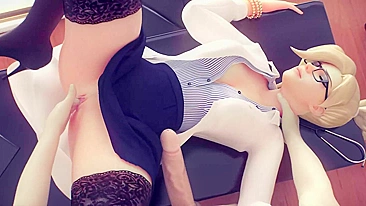 Mercy de Overwatch Fodida pelo Cakeofcakes