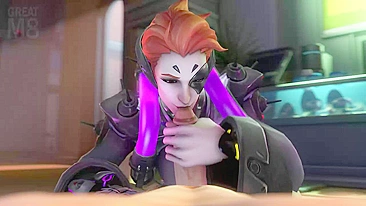 Moira Gostosa no Overwatch - Vídeo Pornô Hentai Quente!