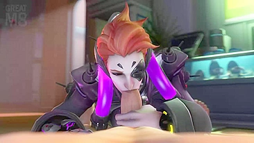 Moira Gostosa no Overwatch - Vídeo Pornô Hentai Quente!