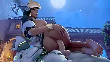 Hentai Overwatch - Encontro Angelical de Pharah e Genji