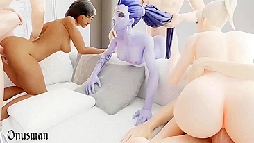 Heróis de Overwatch Ficam Loucos em Vídeo Hentai Pornô Sem Censura