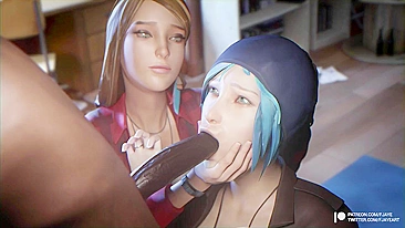 Fodendo Rachel e Chloe em Life is Strange - Um Vídeo Hentai Pornô