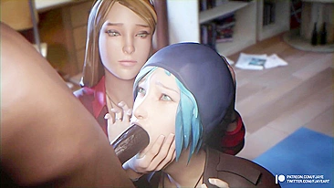 Fodendo Rachel e Chloe em Life is Strange - Um Vídeo Hentai Pornô