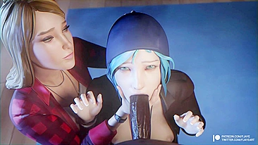 Fodendo Rachel e Chloe em Life is Strange - Um Vídeo Hentai Pornô