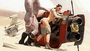 Rey Bomyman de Star Wars - Hentai Pornô Satírico sobre a Força