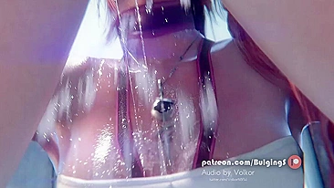 Encontro Quente da Sexy Serah Farron com Seu Senpai em Final Fantasy