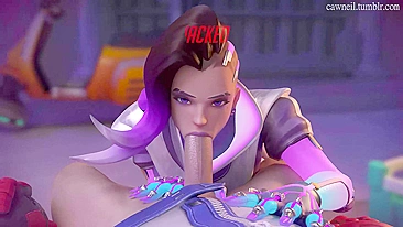 Sombra de Overwatch por Cawneil - Experiência Hentai Suprema