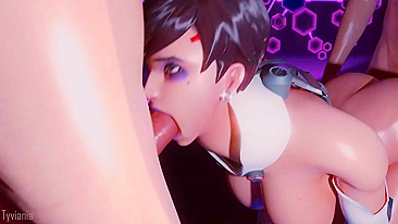 Vídeo hentai com Sombra safada de Overwatch