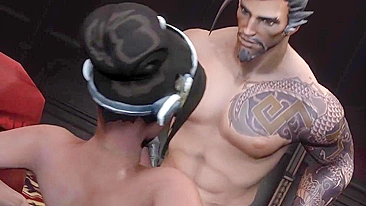 Symmetra e Hanzo em Fúria Bestial no Overwatch