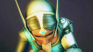 Cosplay Kawaii de Detetive da Symmetra em Overwatch