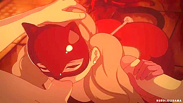 Takamaki Ann de Persona 5 Reina como Nekololisama nesse Hentai NSFW